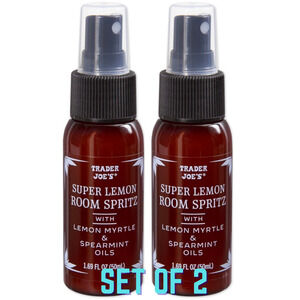 Set of 2 — Trader Joe’s — Super Lemon Room Spritz Spray Essential Oil 1.69oz NEW